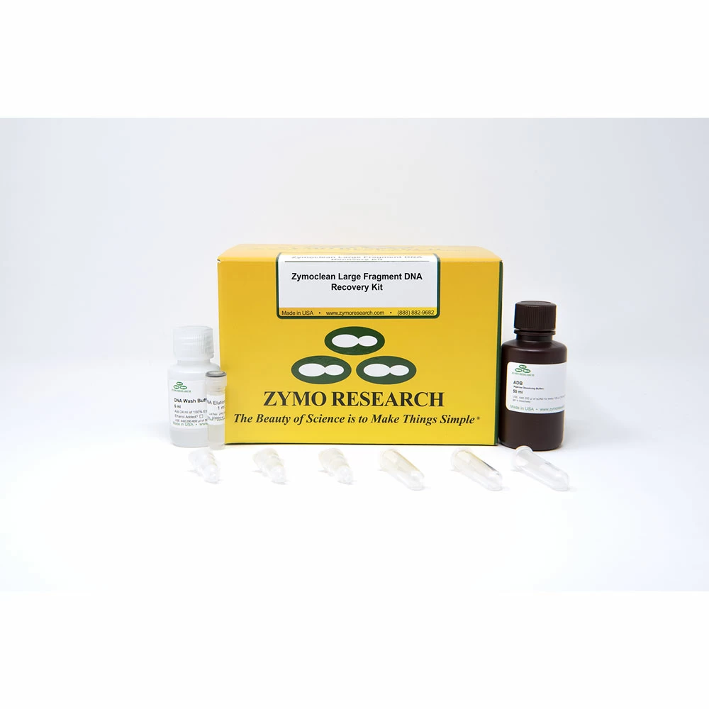 Zymo Research D4046 Zymoclean Large Fragment DNA Recovery Kit, Zymo Research, 100 Preps/Unit primary image