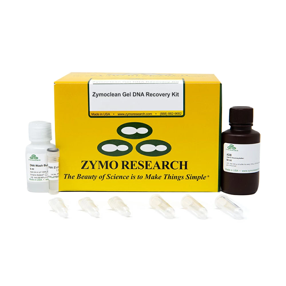 Zymo Research D4001T Zymoclean Gel DNA Recovery Kit (Uncapped), Zymo Research, 10 Preps/Unit primary image