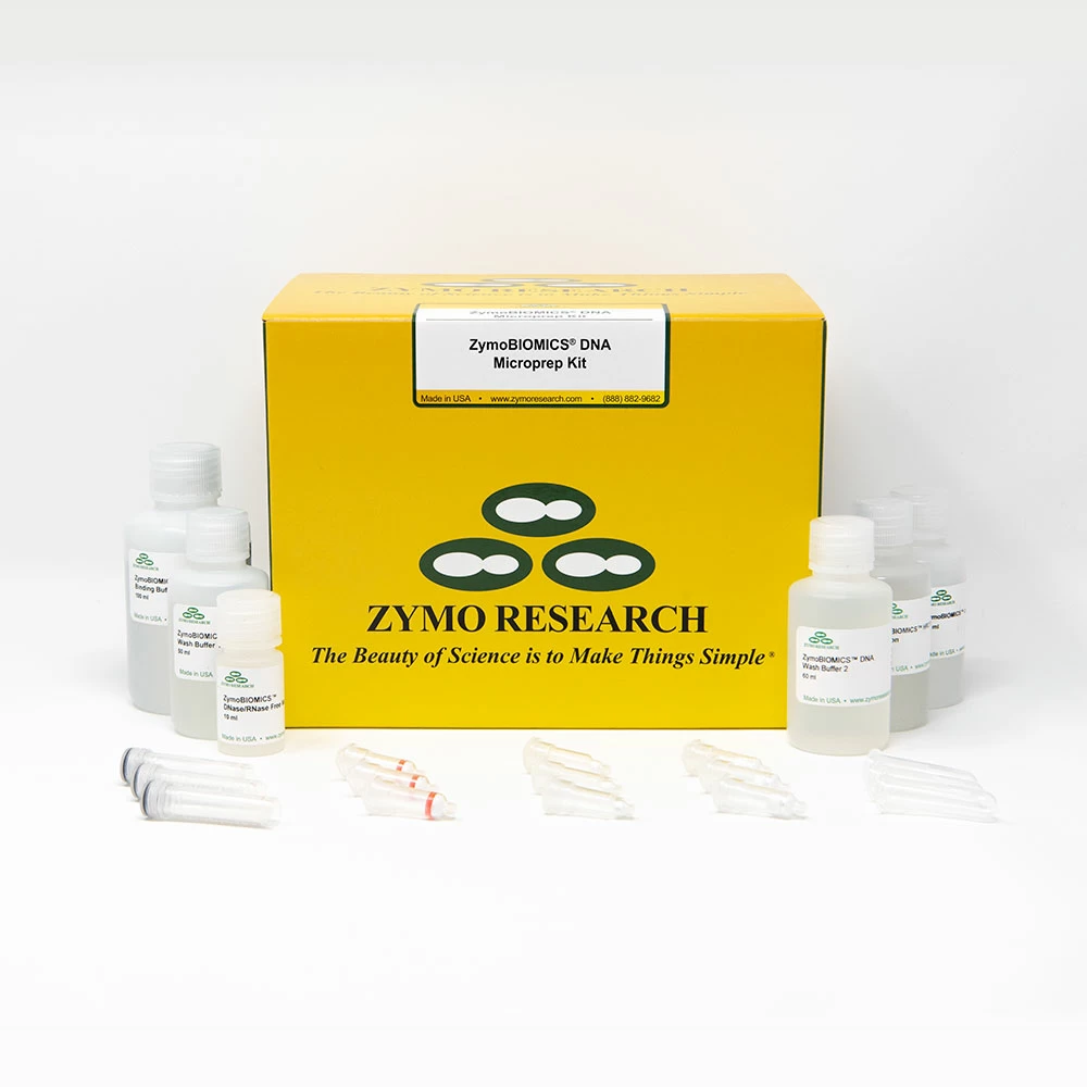 Zymo Research D4301 ZymoBIOMICS DNA Microprep Kit, w/Lysis Tubes, 50 Preps/Unit primary image