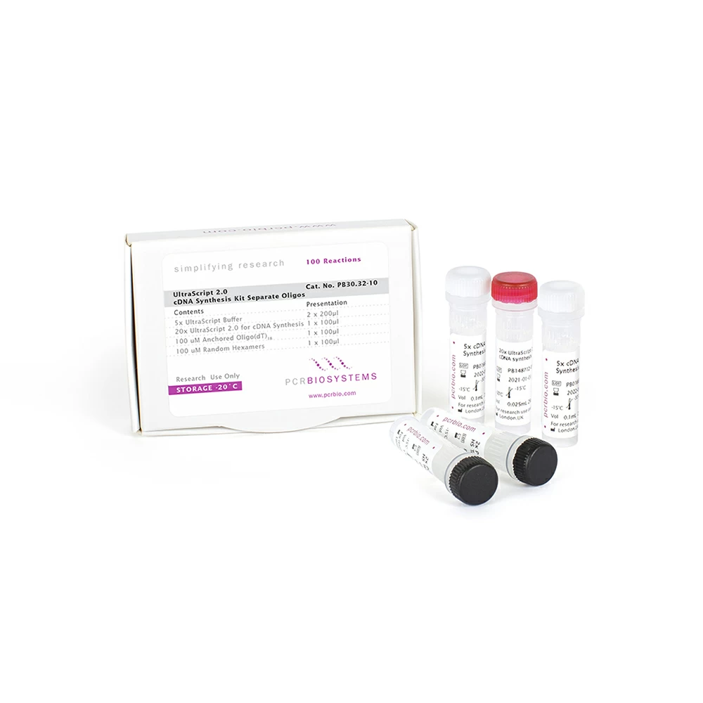 PCR Biosystems PB30.32-10 UltraScript 2.0 cDNA Synthesis Kit Separate Oligos, cDNA Synthesis, 100 Reactions/Unit primary image