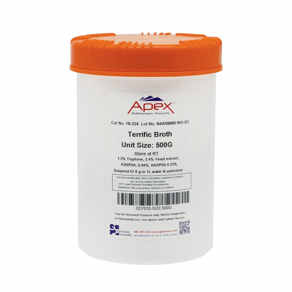 Apex Bioresearch Products 18-224 Terrific Broth, Bulk, 500g/Unit primary image