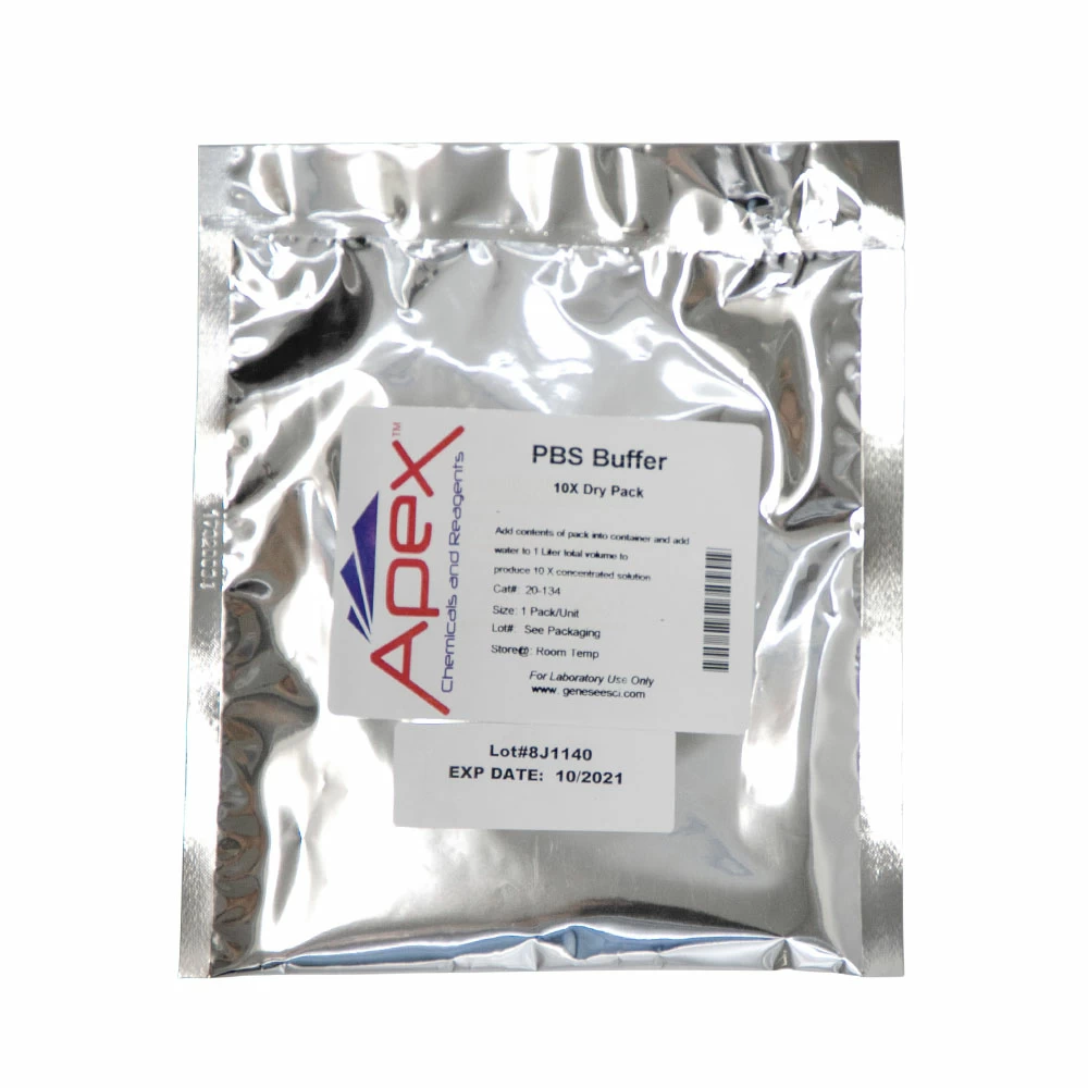 Apex Bioresearch Products 20-134 Apex PBS Buffer, 10X Dry Pack, 1 Pack/Unit primary image