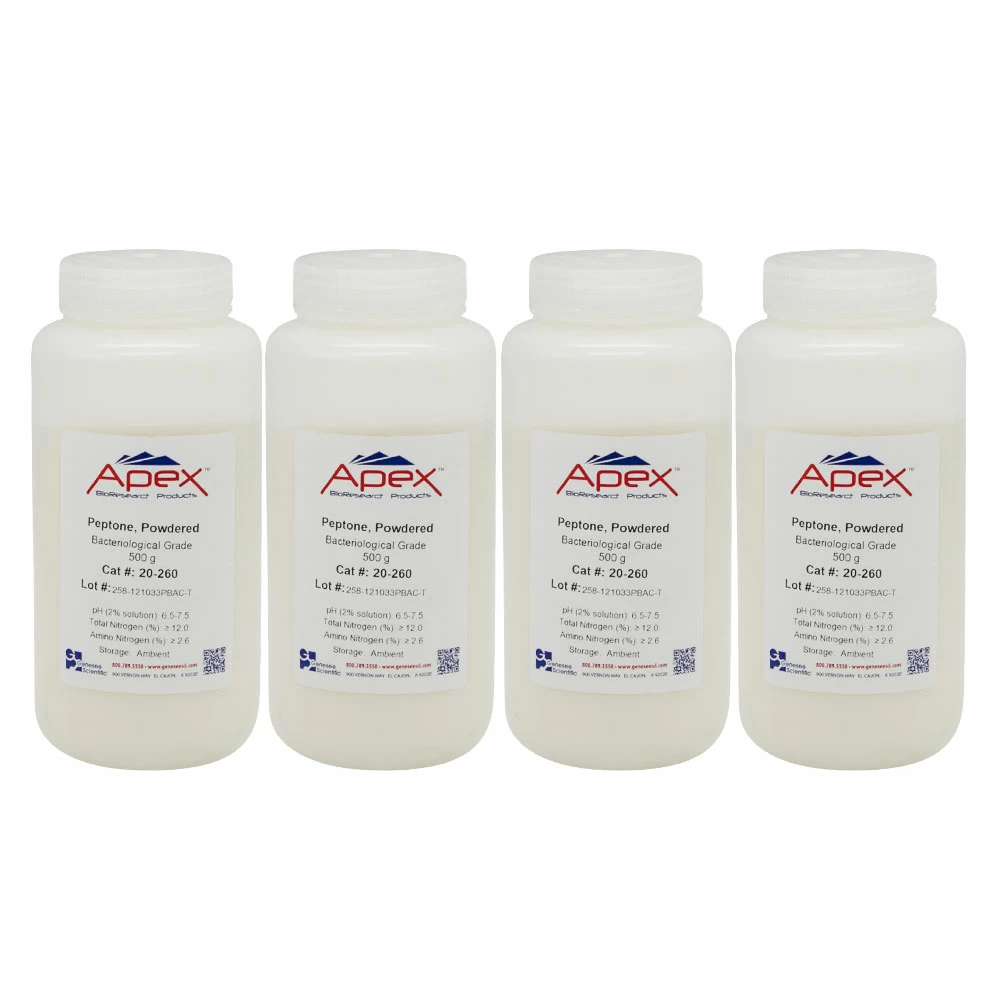 Apex Bioresearch Products 20-261 Apex Peptone, 2kg, Bacteriological Grade, 2kg/Unit primary image