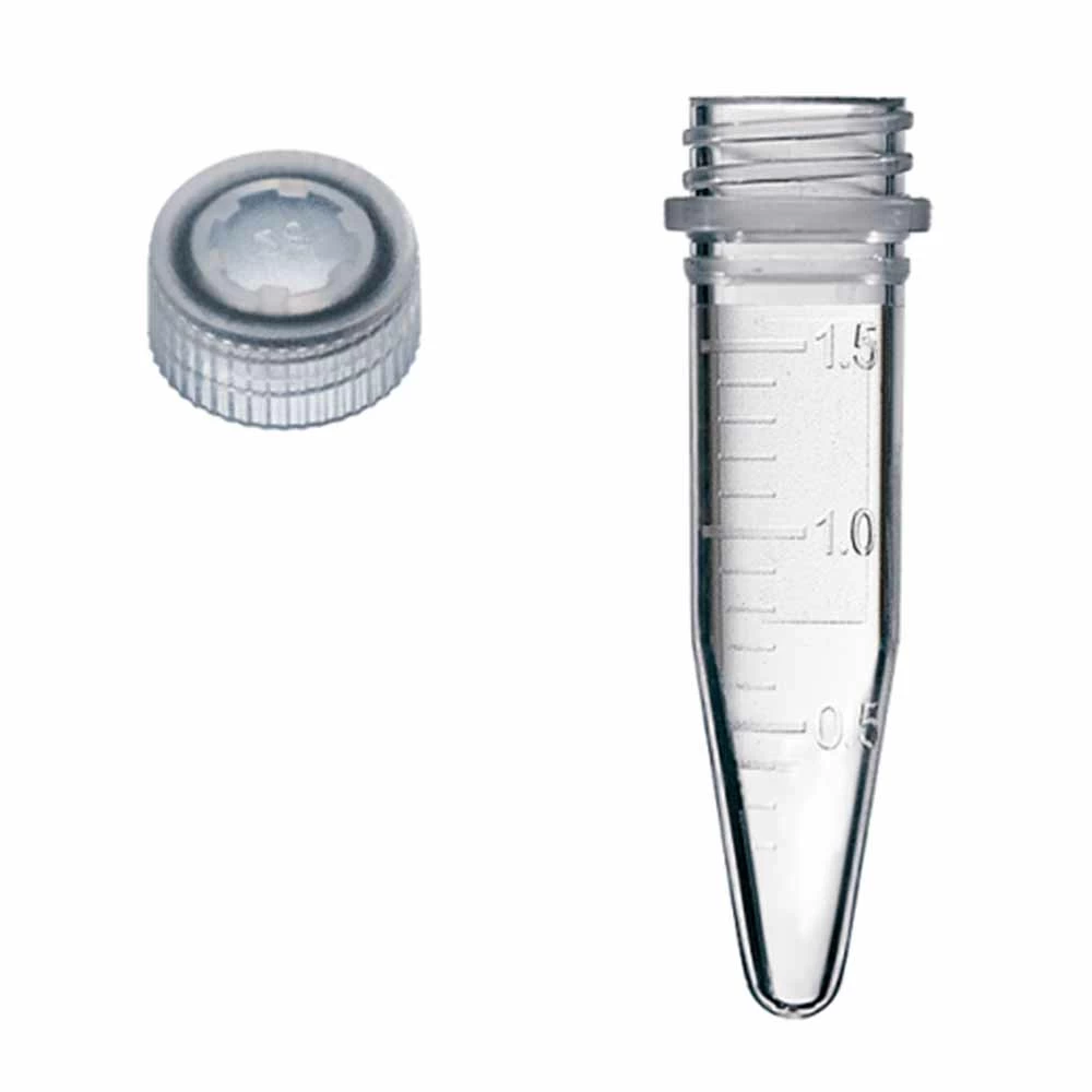 Olympus Plastics 21-257, Olympus 1.5ml Screw Cap Tubes & Caps Screw Cap Assembled, Sterile, 10 Bags of 50 Tubes primary image