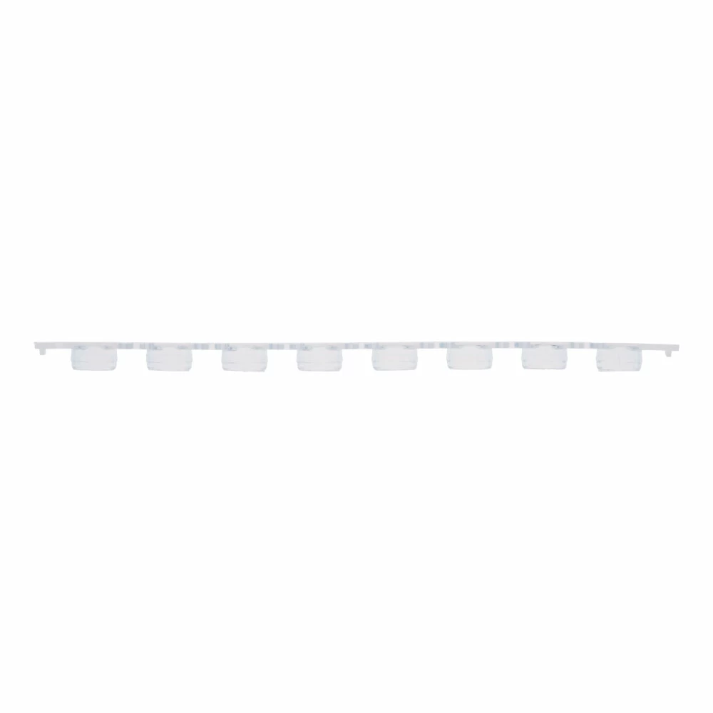 Genesee Scientific 22-623, 8-Strip Flat Caps Optically Clear, Bag of 125 Strips/Unit primary image