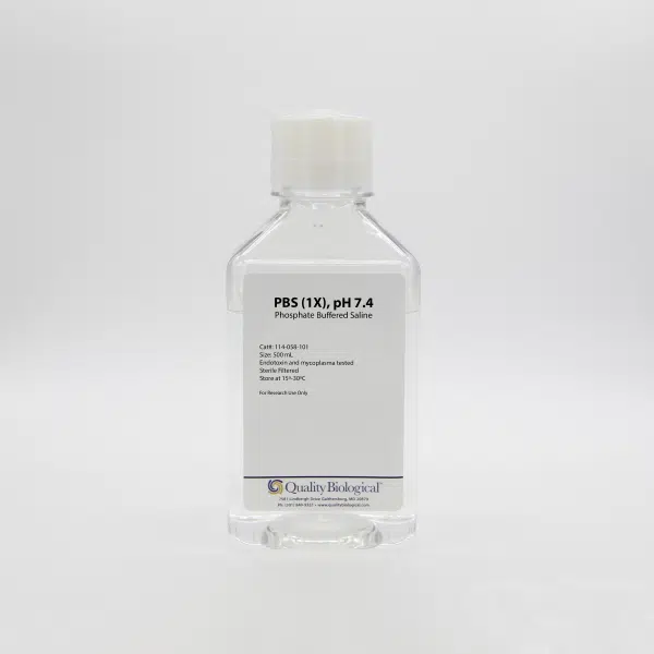 QBI 114-058-101 1X PBS,  pH 7.4, w/o Ca & Mg, 500 mL/Unit Primary Image