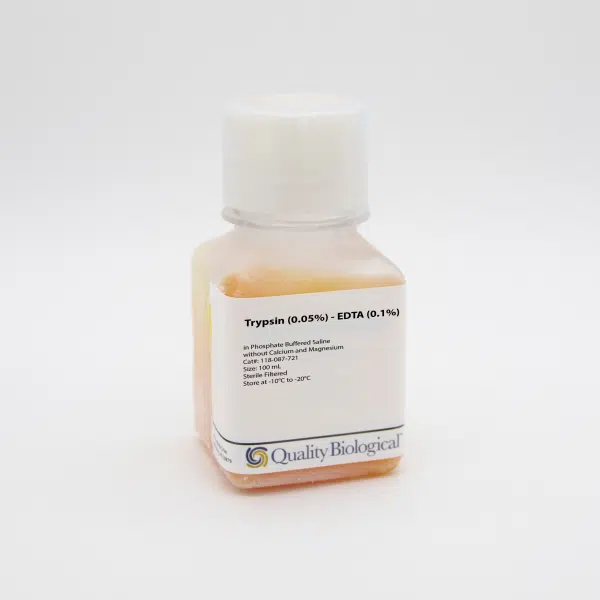 QBI 118-087-721EA Trypsin (0.05%) - EDTA (0.1%), w/ Phenol Red, 100 mL/Unit Primary Image