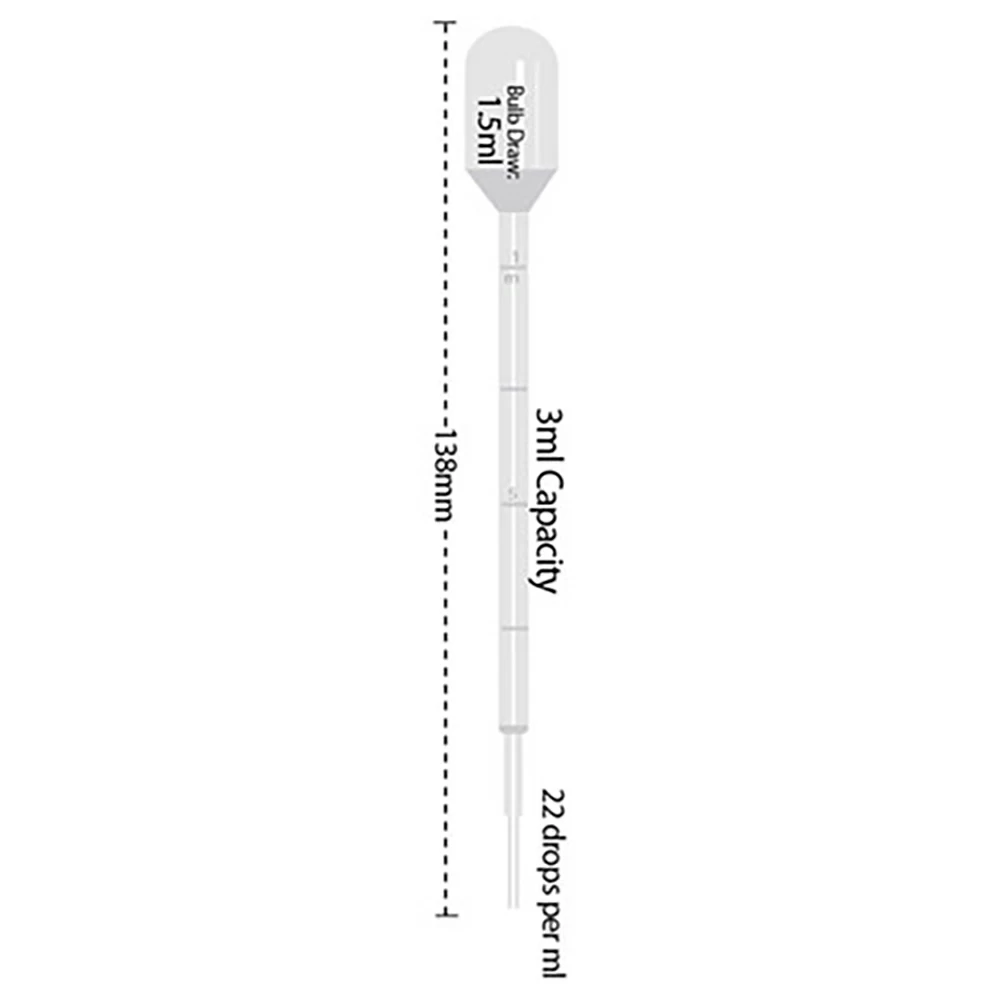 Olympus Plastics 30-204S, Transfer Pipettes, 3ml, Short Bulb, Sterile Sterile, Individually Wrapped, 500 Pipettes/Unit secondary image