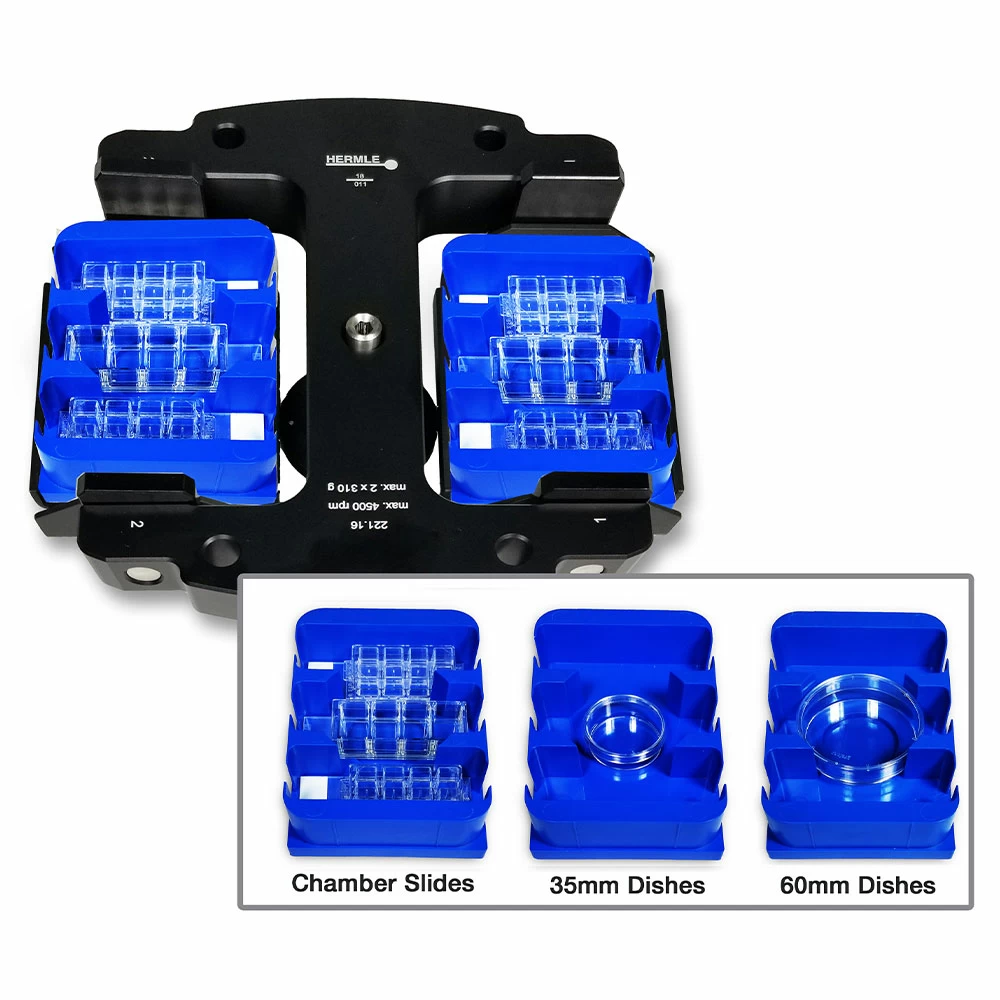 Benchmark Scientific Z326-MPCA Combination Carrier, 3 x Chamber Slide, 35/60mm, 2 Carriers/Unit secondary image