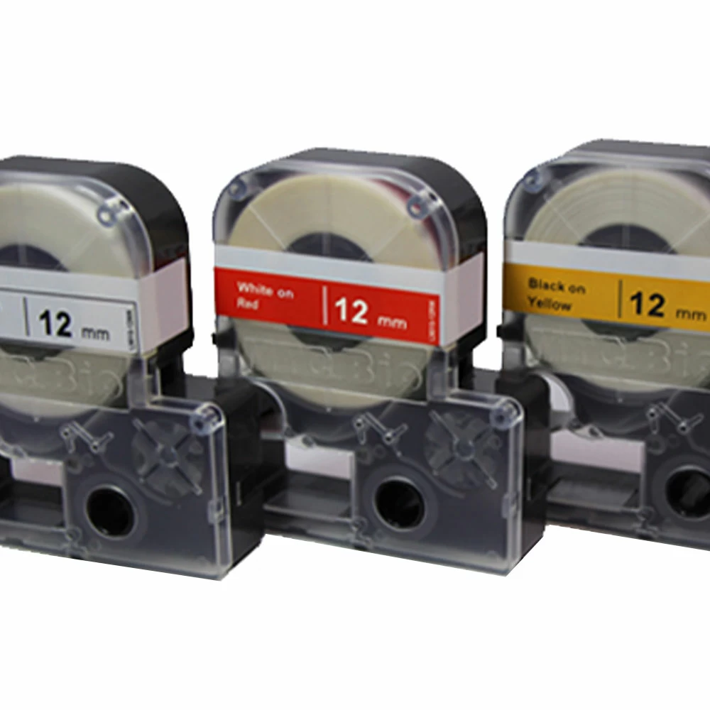 Benchmark Scientific L9010-24-CK, Lab Tape 24mm, Black on Clear for LABeler Handheld Printer, 1 Cassette/Unit primary image