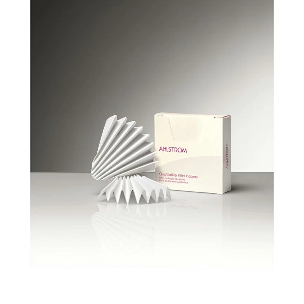 Ahlstrom 5620-1500 Pleated (Fluted) Qualitative Filter Paper, Grade 562, 15cm, 100/Unit primary image