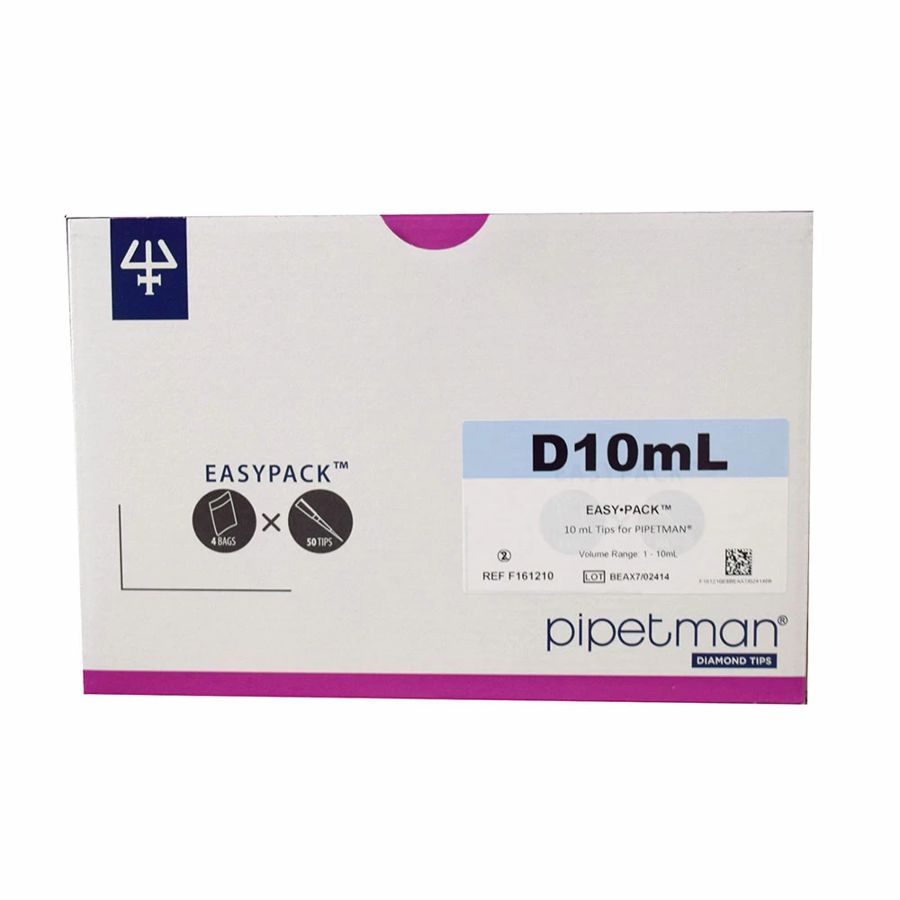 Gilson F161210 D10mL EasyPack, 1-10mL, Bulk, 200 Tips/Unit primary image