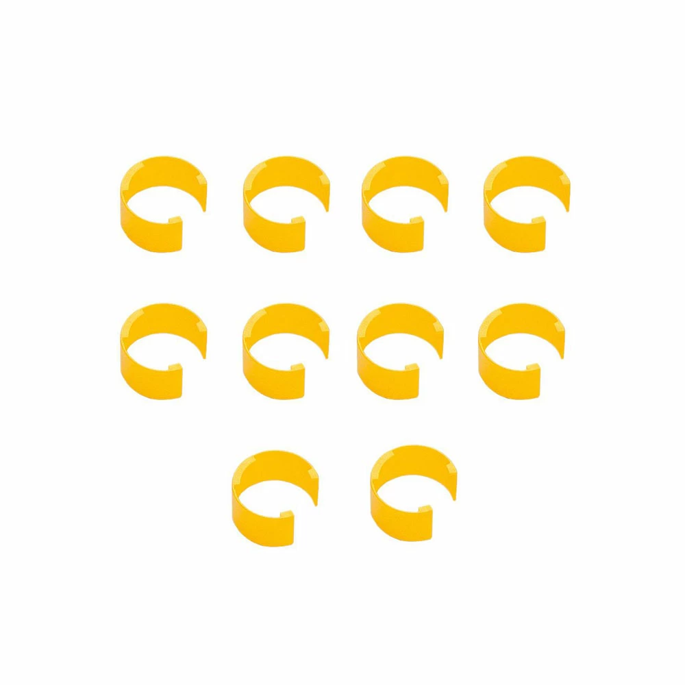 Gilson F161303 PIPETMAN Coloris Clips, Yellow, For PIPETMAN, 10 Clips/Unit primary image
