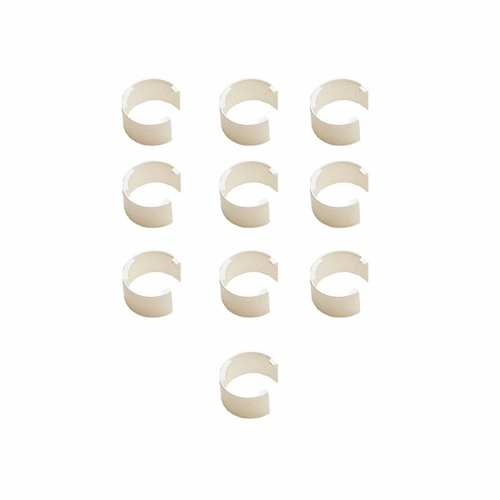 Gilson F161306 PIPETMAN Coloris Clips, White, For PIPETMAN, 10 Clips/Unit primary image