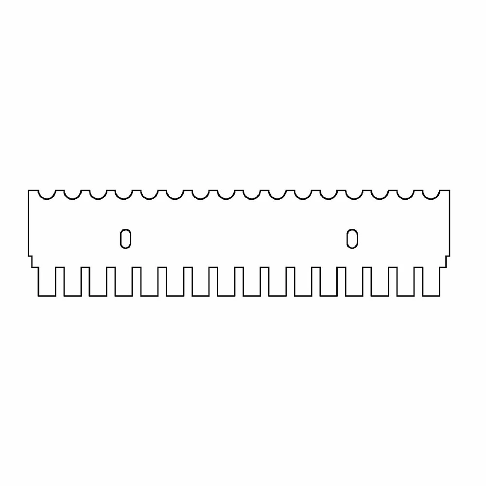 Genesee Scientific 45-102C16 16 Tooth Comb, 1mm Thick, for 15cm Gel Box, 1 Comb/Unit primary image