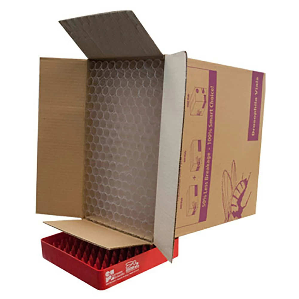 Flystuff 32-116SB Narrow Drosophila Vials, Polystyrene, Superbulk Packaging, 1000 Vials/Unit primary image