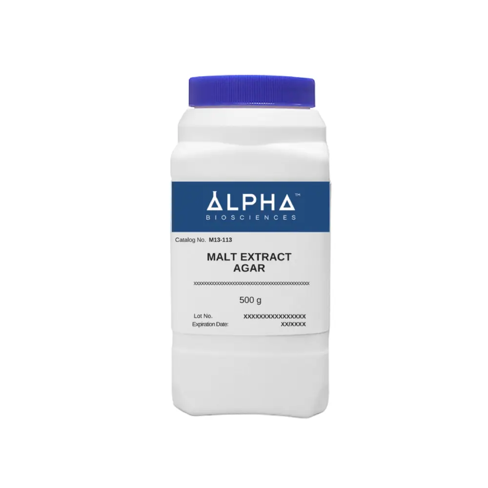 Alpha Biosciences M13-113-500g Malt Extract Agar (M13-113), Alpha Biosciences, 500g/Unit Primary Image