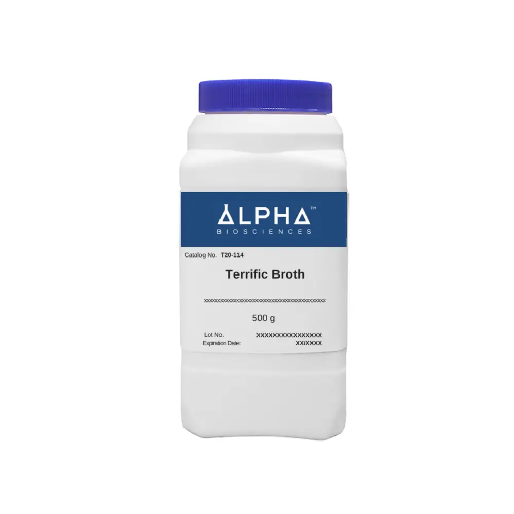 Alpha Biosciences T20-114-500g Terrific Broth (T20-114), Alpha Biosciences, 500g/Unit Primary Image