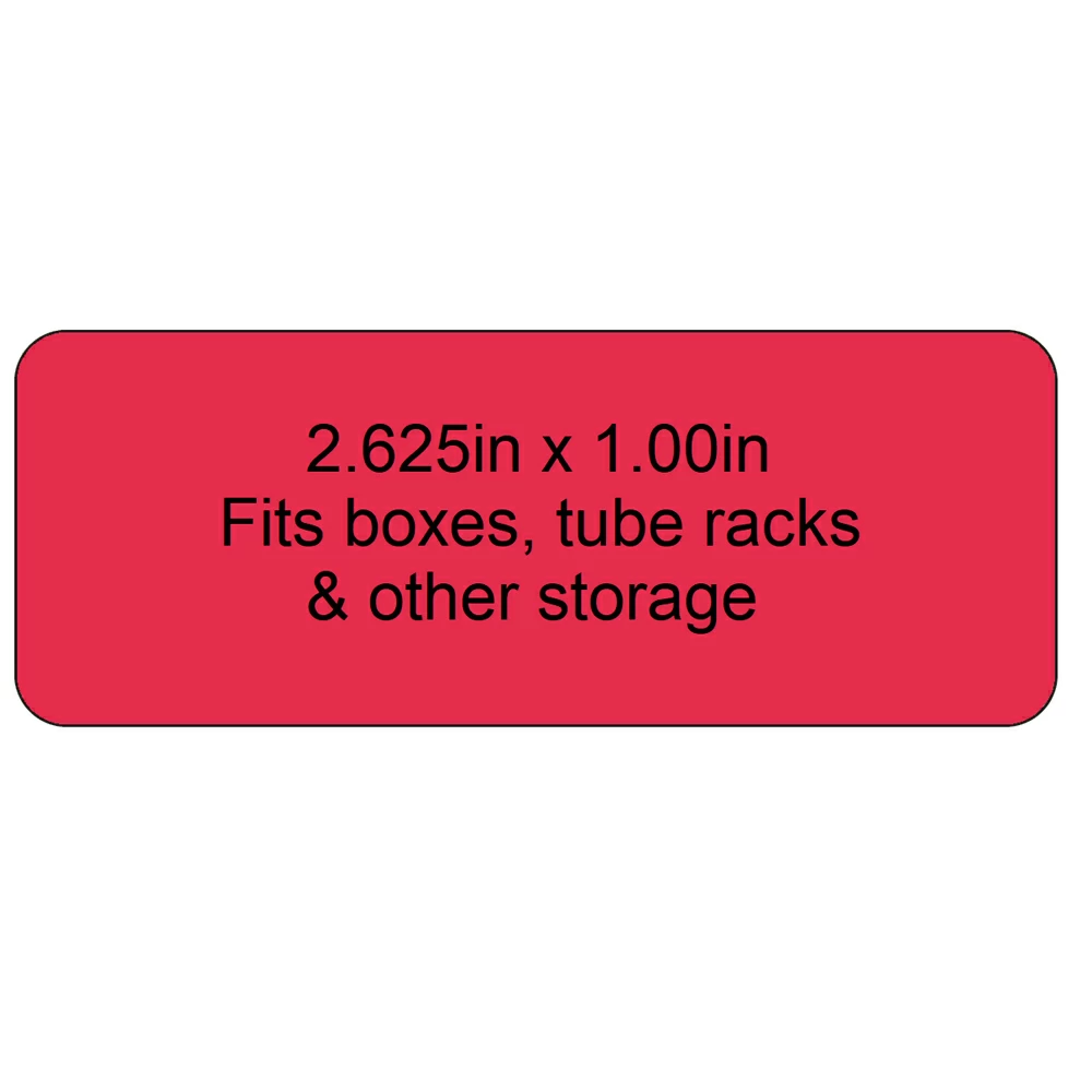 Diversified Biotech RNBW-2500,  2.625 x 1.00in, Asst. Colors, 600 Labels/Unit quinary image