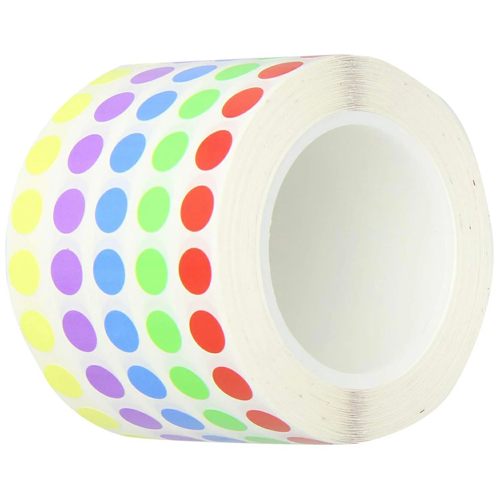 Diversified Biotech SPRL-1100, 3/8in, Rainbow Tags, 5,000 Spots/Unit primary image