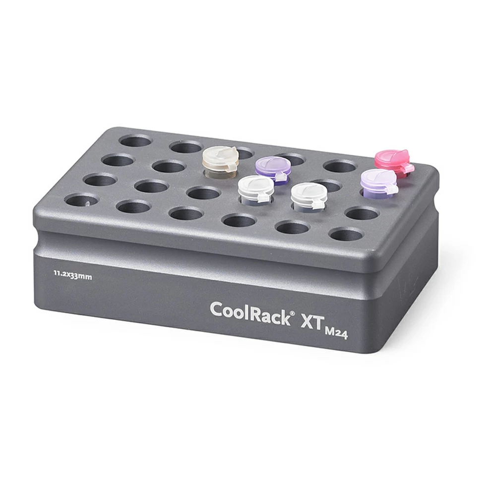 BioCision BCS-535, CoolRack XT M24 24 x 1.5/2ml microfuge tubes, 1 Rack/Unit primary image