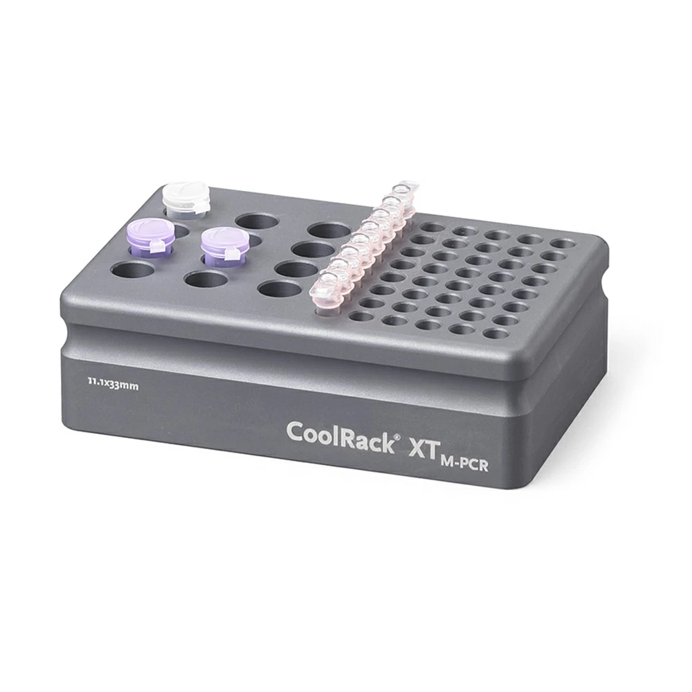 BioCision BCS-523, CoolRack XT M-PCR 12 x 1.5/2ml & 6 rows PCR stri, 1 Rack/Unit primary image