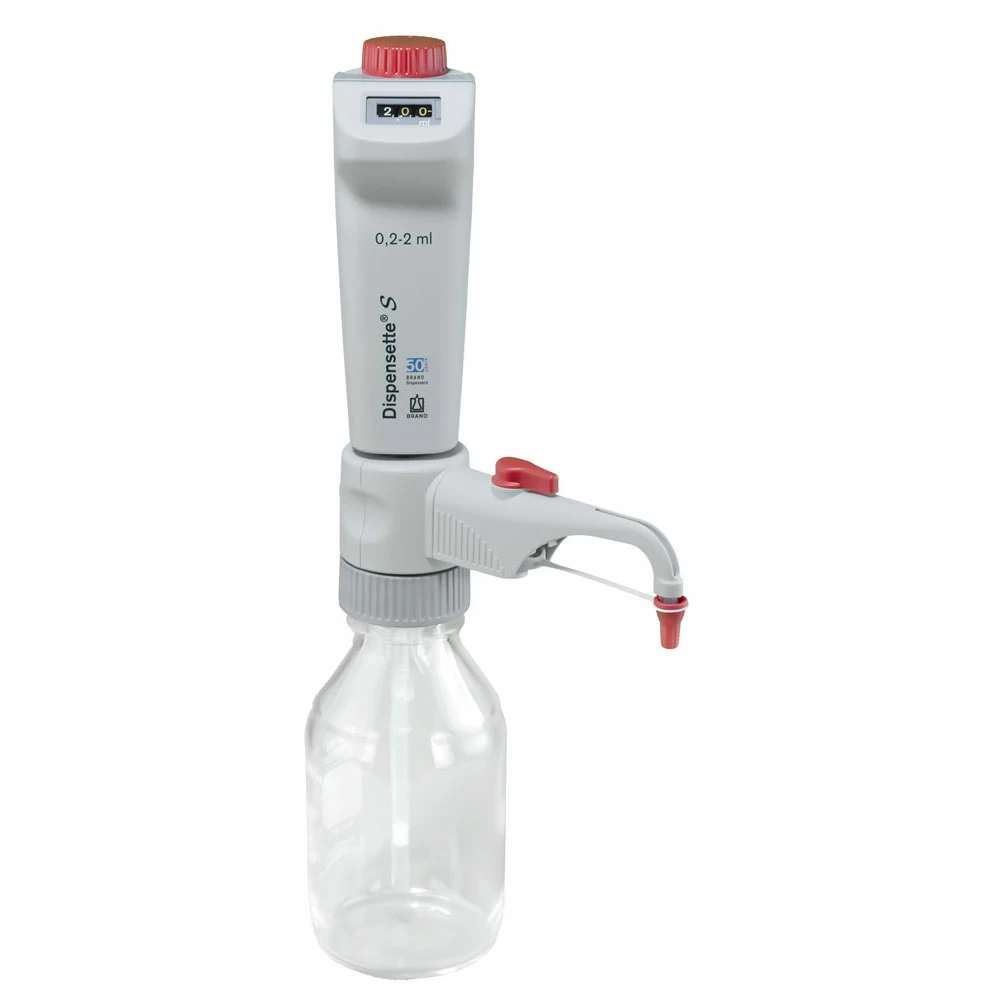 BrandTech Scientific 4600321 Dispensette S Digital 0.2-2ml, Recirculation Valve, 1 Dispenser/Unit primary image