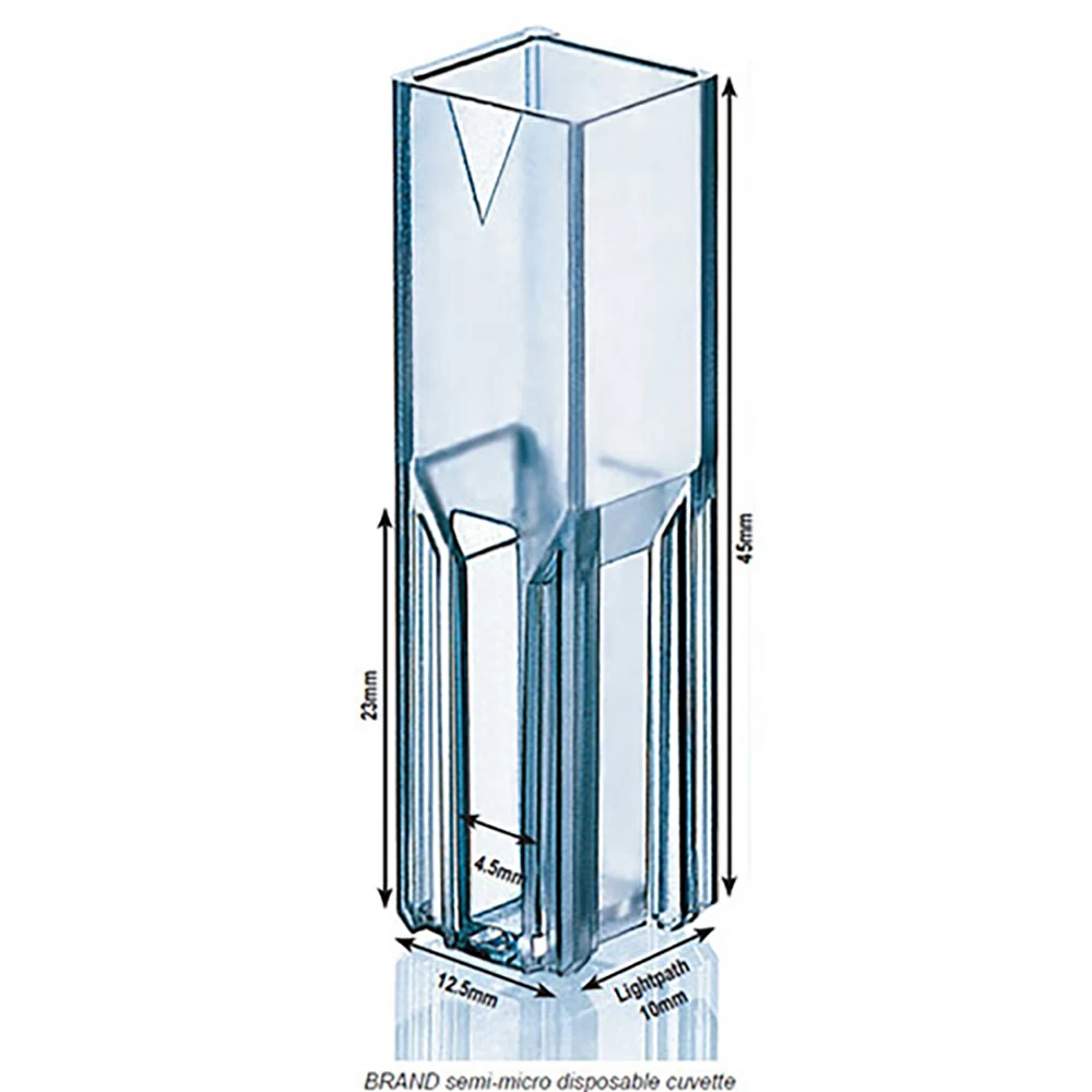 BrandTech Scientific 759165, Min(1.5mL) Max(3.0mL), 500 Cuvettes/Unit primary image