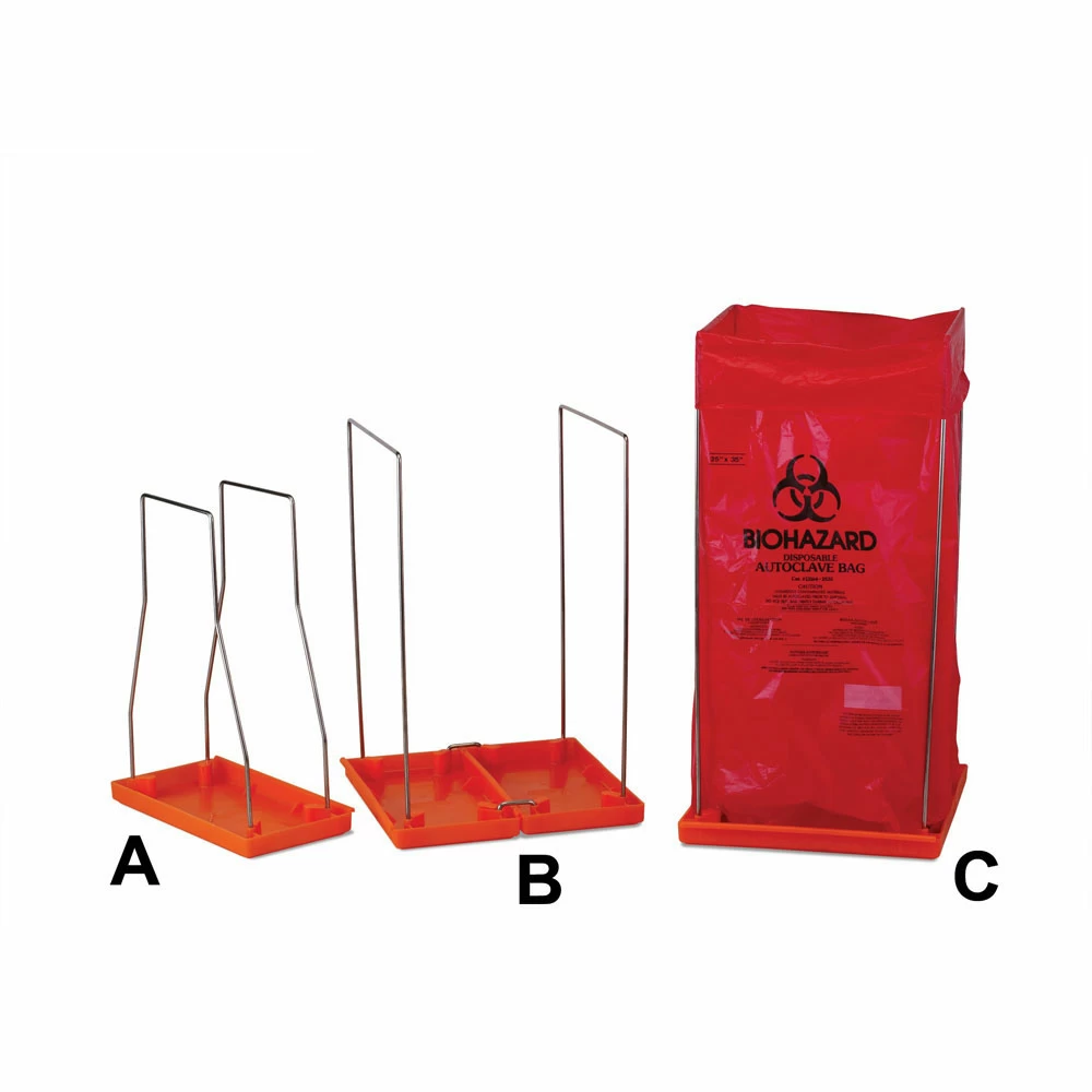 Bel-Art 131920003, Biohazard Bag Holder - Large 24in x 36in Bags, 1 Holder/Unit primary image