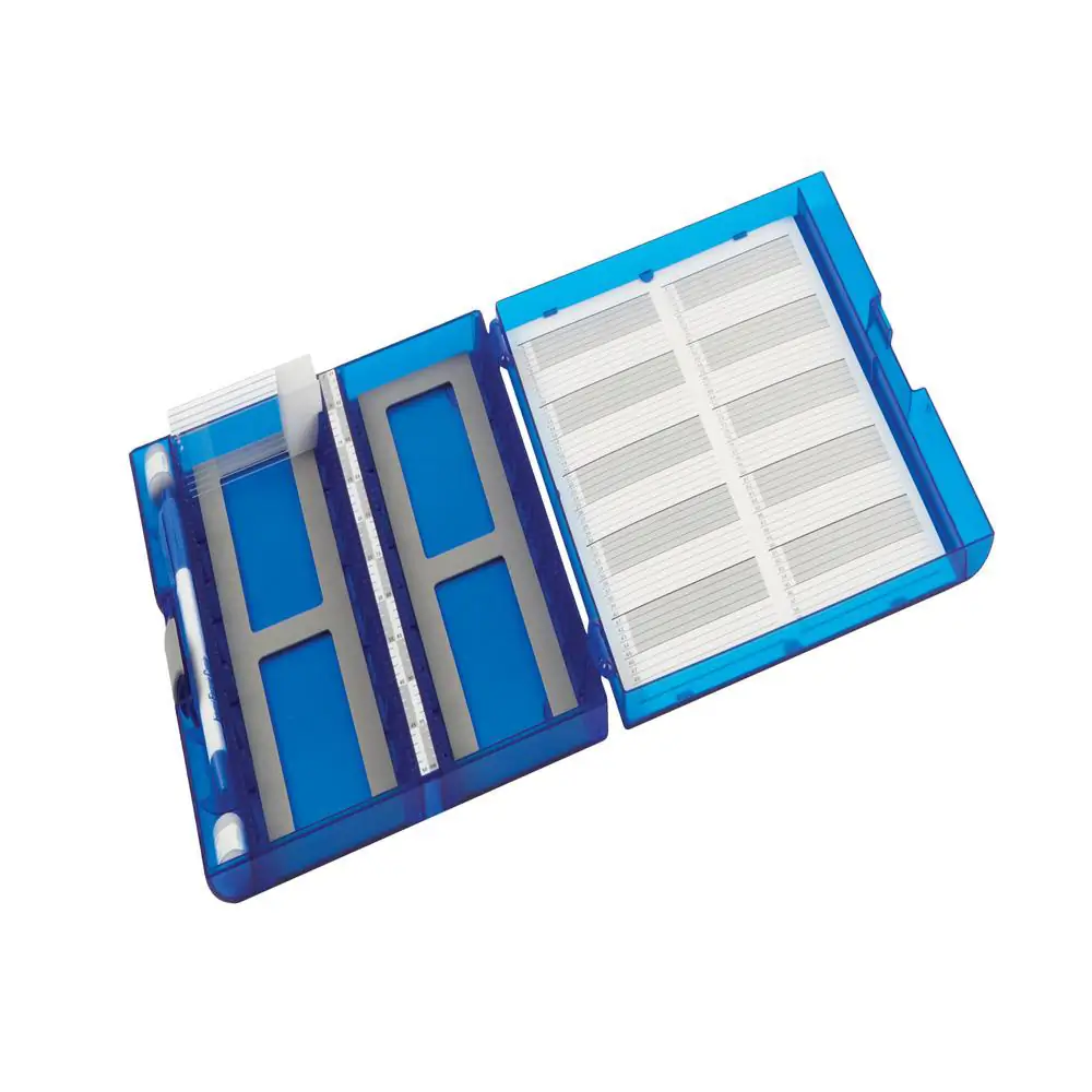 Genesee Scientific 93-203 Premium Plus Slide Box 100-Place, Blue, 5 Boxes/Unit Secondary Image