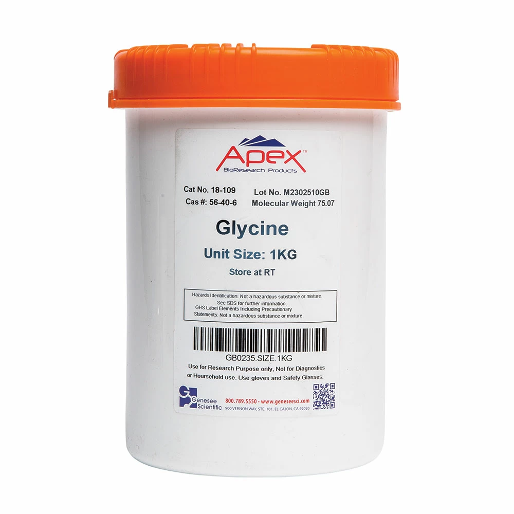 Apex Bioresearch Products 18-109 Glycine, Molecular/Proteomic Grade, 1000g/Unit primary image