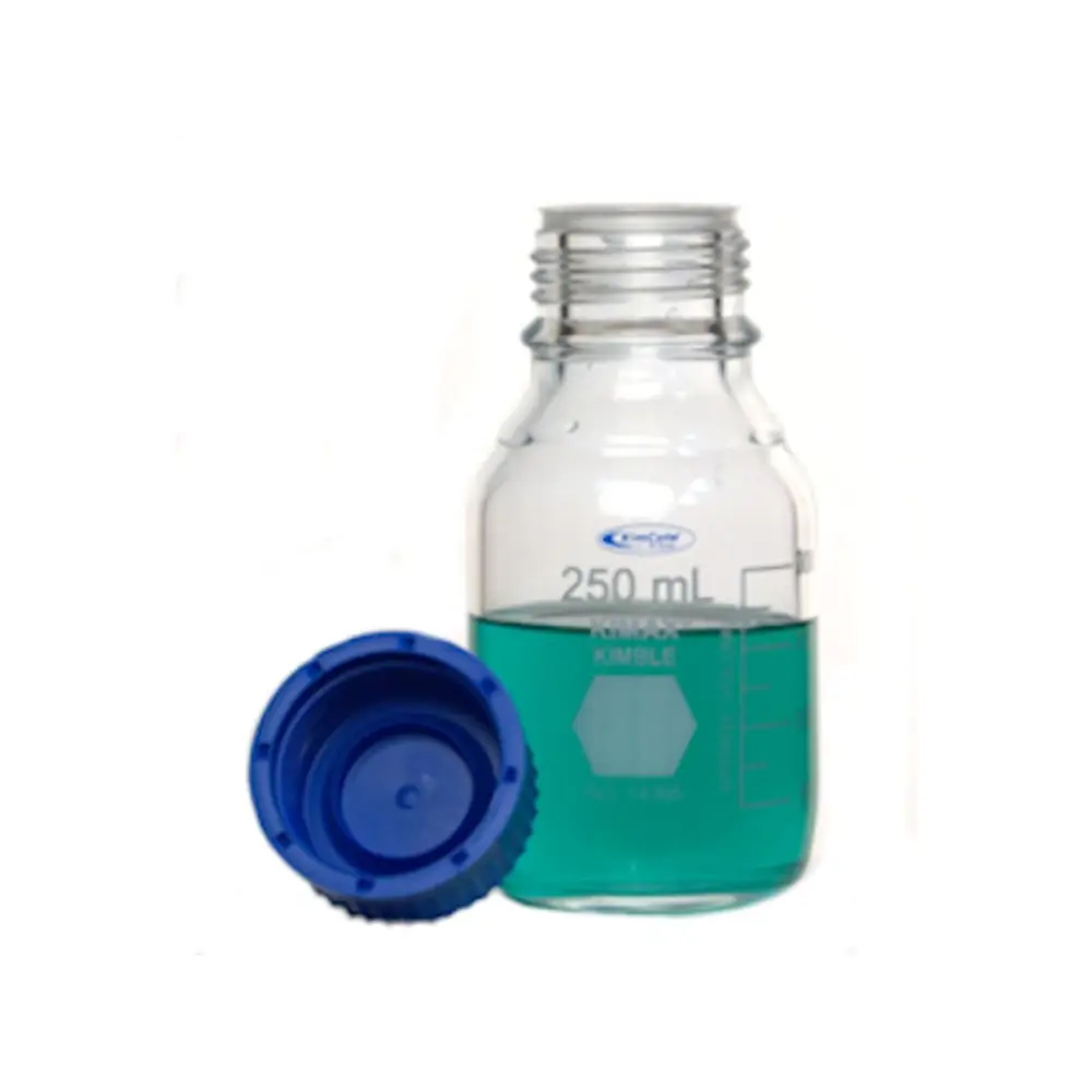 DWK Life Sciences KC14395-100 Bottle,Gl45,Blu Pp Cap,100Ml,Kimcote, KIMBLE