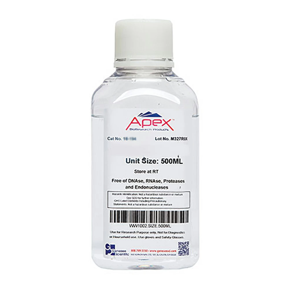 Apex Bioresearch Products 18-175 TE Buffer (Tris-EDTA), 100X, pH 7.4, 500ml/Unit primary image