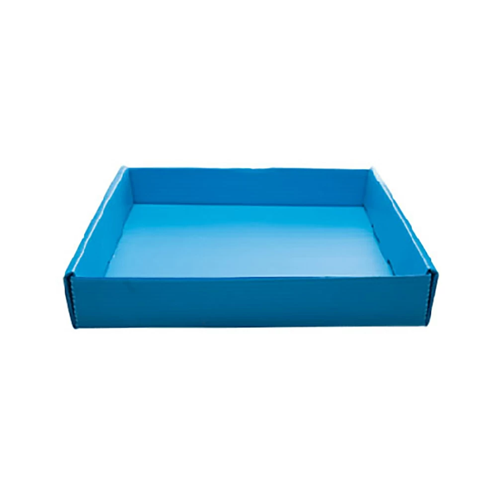 Flystuff 59-163B Narrow Fly Vial Tray, Blue, Corrugated Plastic, 25 Trays/Unit primary image